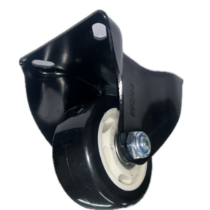 Rodízio preto (3 polegadas) com rolamento e placa fixa Ref.: 42687